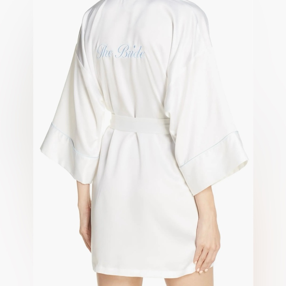 NWOT The Bride Satin Robe -  In Bloom by Jonquil - M